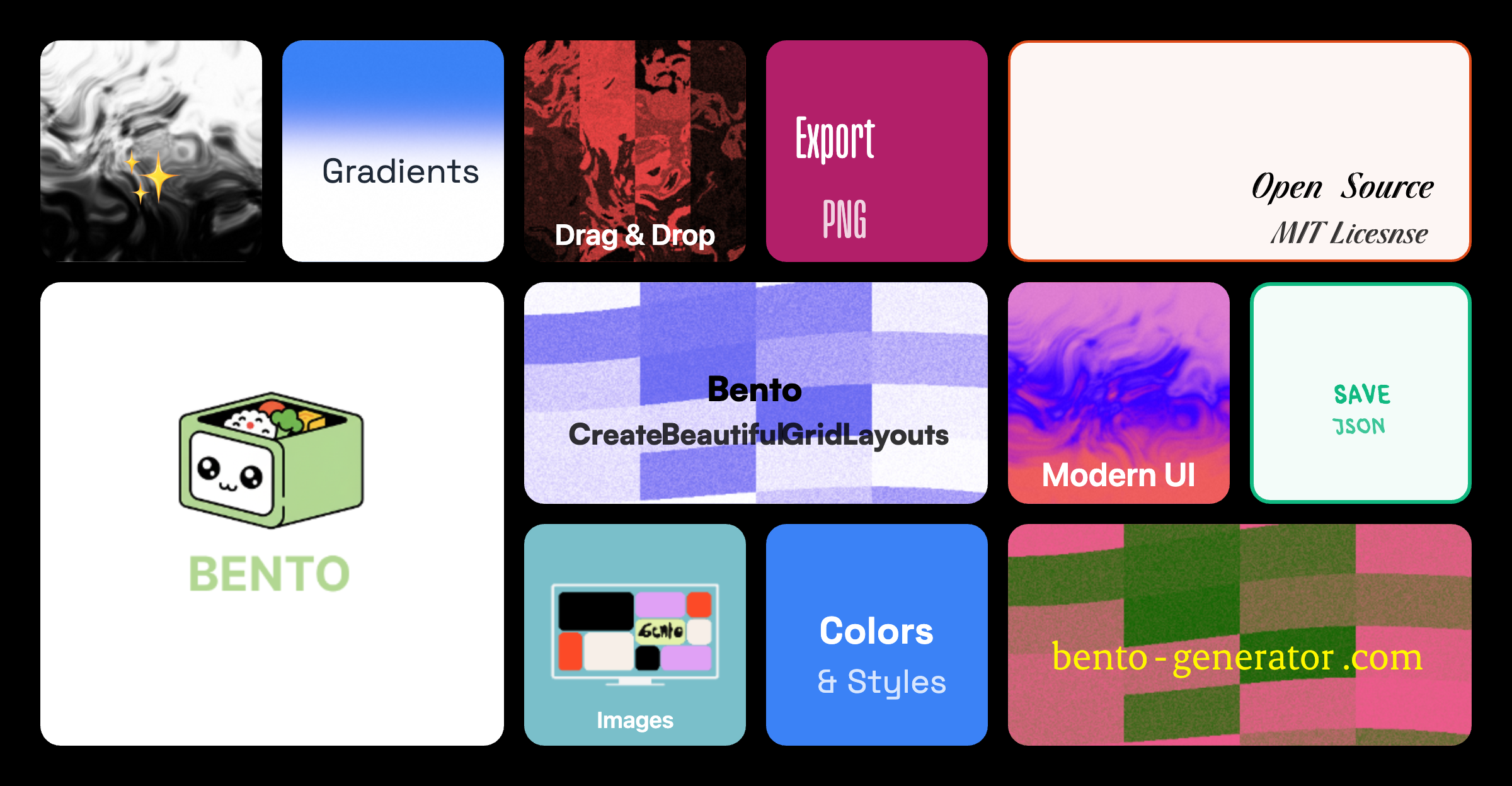 Bento Grid Generator Preview